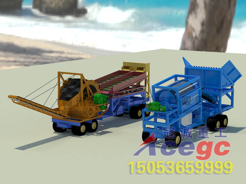 移動篩沙洗沙淘金設備 移動篩沙洗沙淘金設備