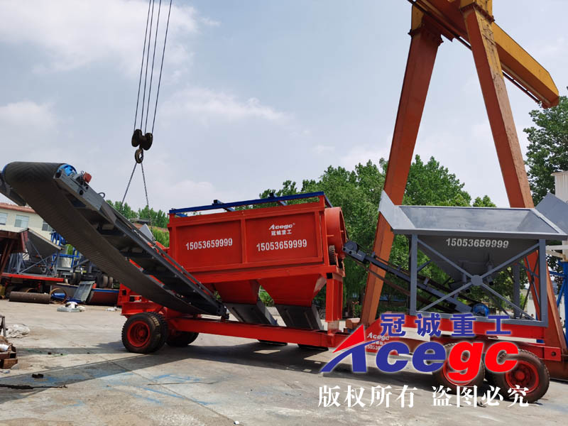 實用移動滾筒篩洗砂機(jī) 實用移動滾筒篩洗砂機(jī)